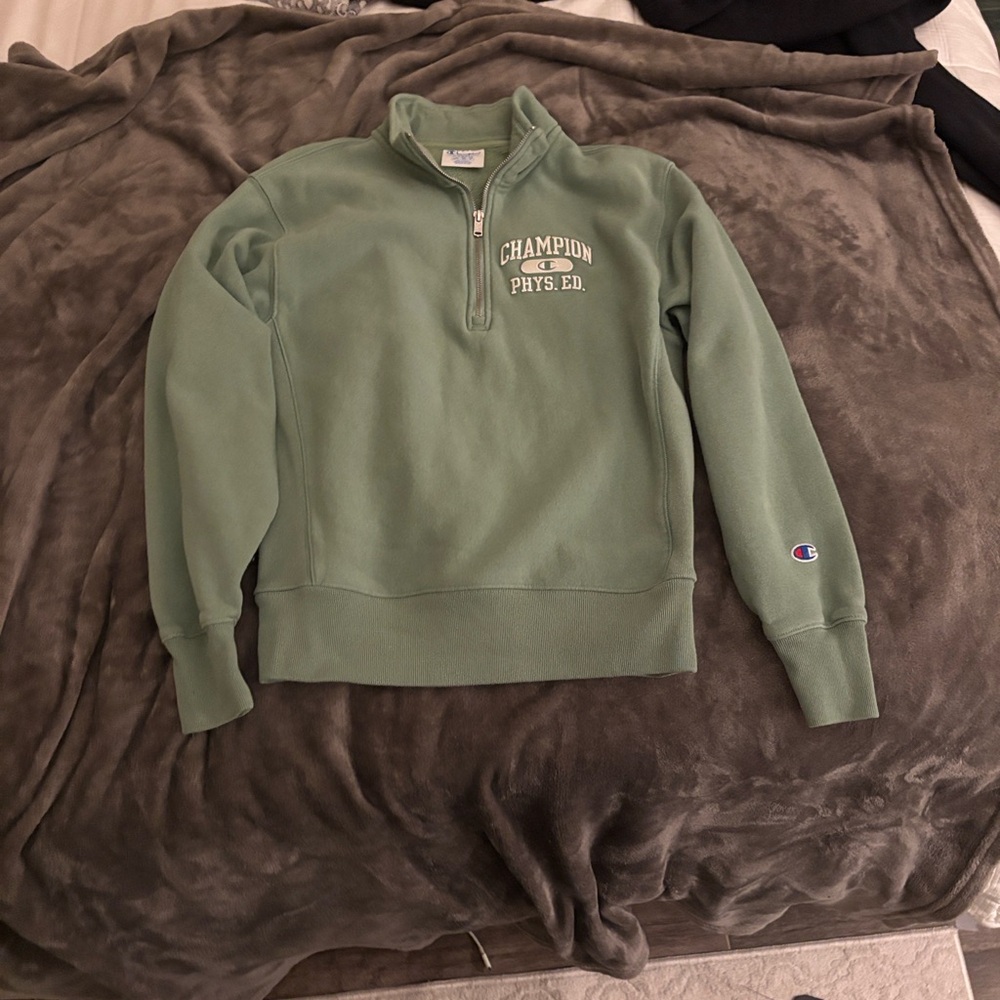 Champion Women's Green quarter zip Jacket